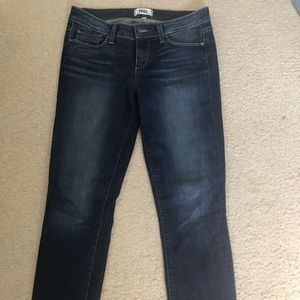 Paige denim Skyline Ankle Peg w step fray hem 29